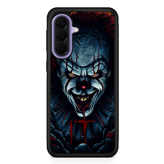 IT Clown Scary Face Samsung Galaxy A57 Case | Slim Samsung Galaxy A57 Rubber Case