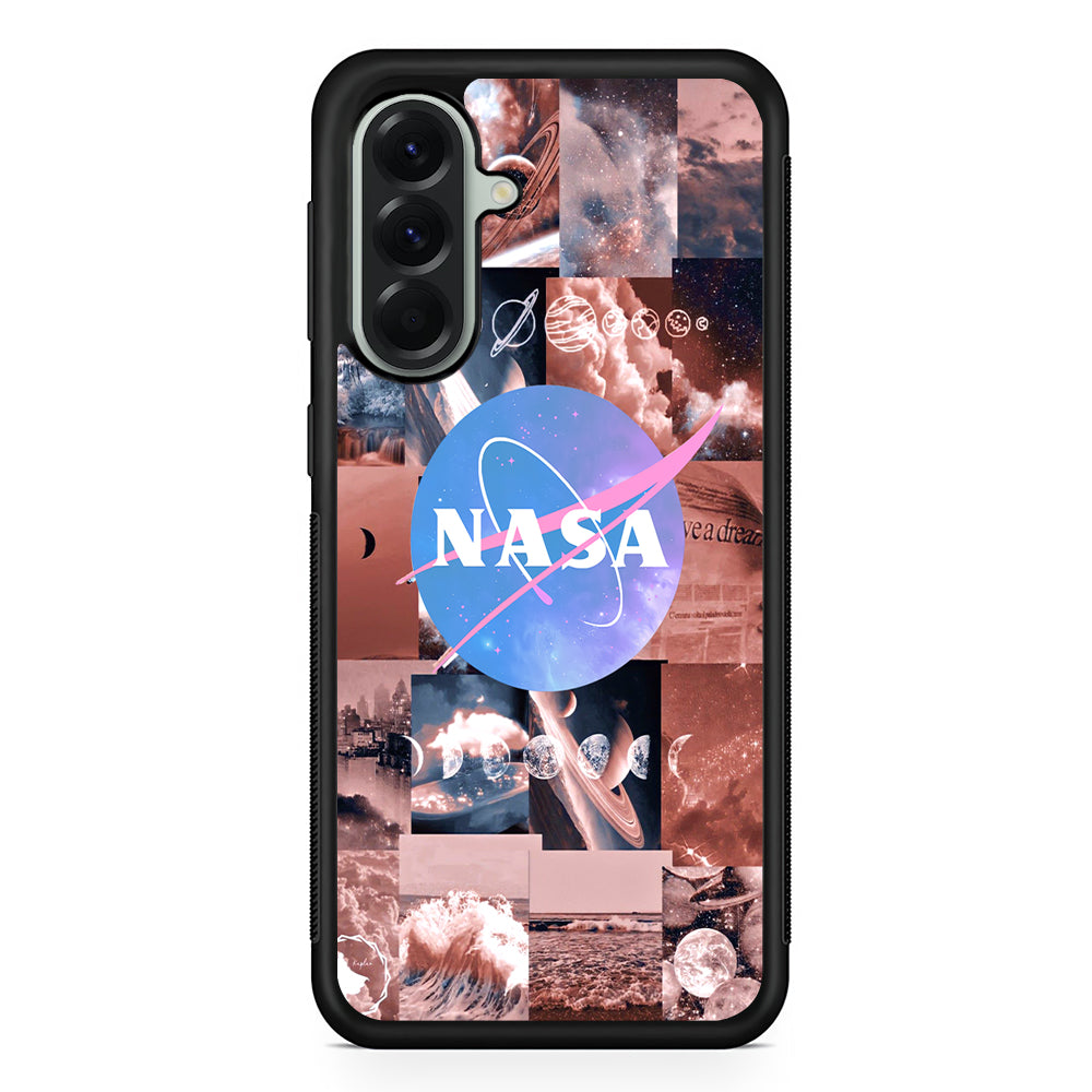 Nasa Universe Post Samsung Galaxy A56 Case | Samsung Galaxy A56 Rubber Protective Case