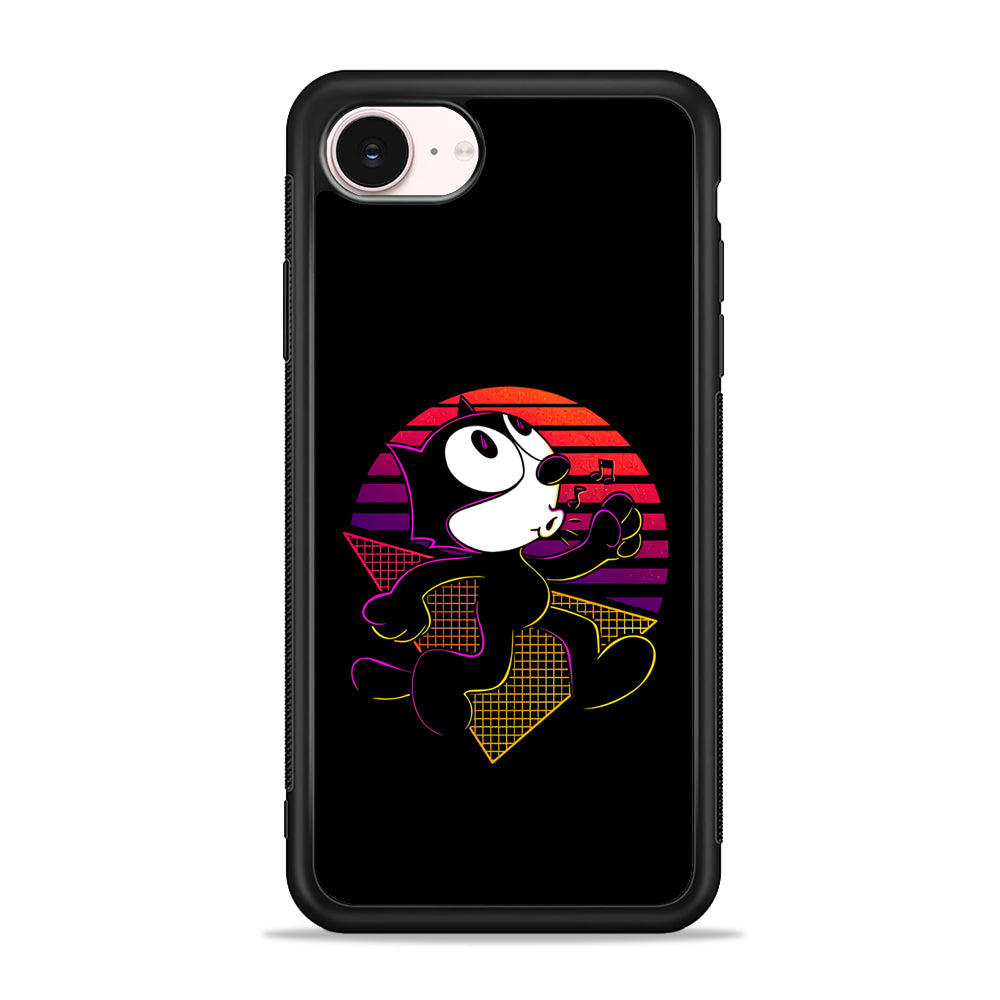Felix The Cat Whistling iPhone 17e Case - Silicone Case