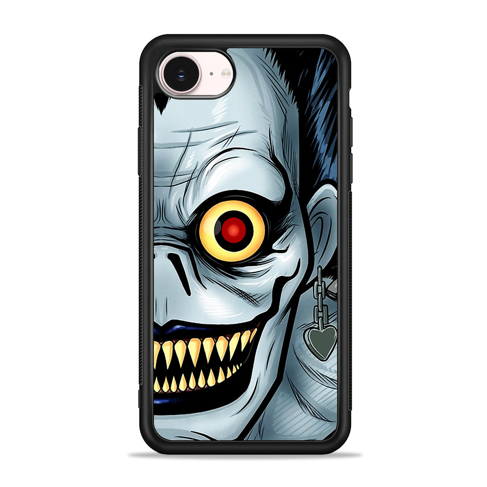 Ryuk Death Note Half Face iPhone 17e Case - Silicone Case