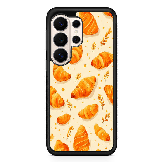 Croissant Dessert Pattern Samsung Galaxy S26 Ultra Case | Slim Protective Case for Samsung Galaxy S26 Ultra