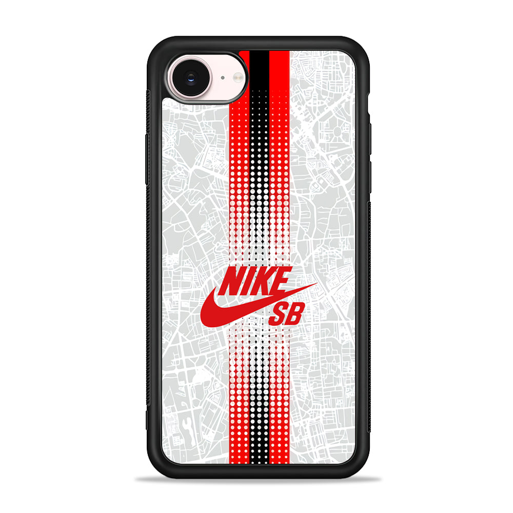 Nike SB in Town Map iPhone 17e Case - Silicone Case