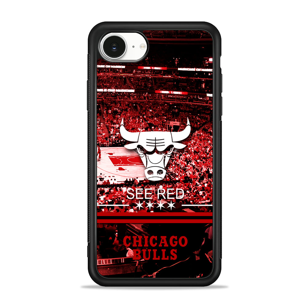 NBA Chicago Bulls See Red iPhone 16e Case | Protective Phone Cover