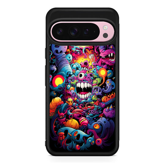 One Eyed Monster Doodle Art Google Pixel 9 Pro XL Case | Protective Cover