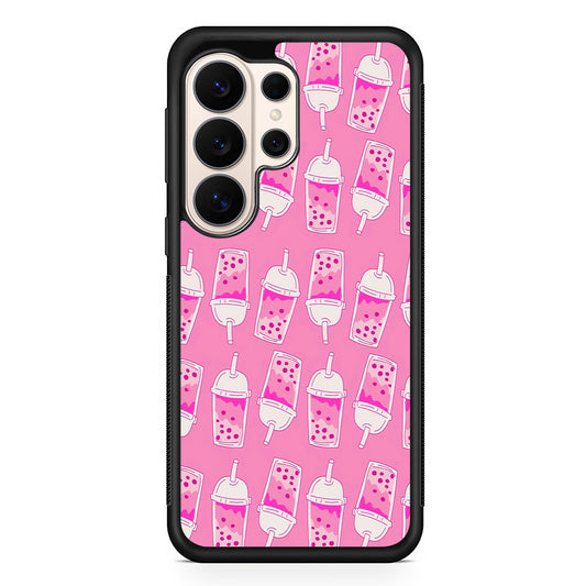 Bubble Tea Pink Pattern Samsung Galaxy S26 Ultra Case | Slim Protective Case for Samsung Galaxy S26 Ultra