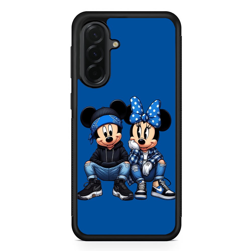 Mickey and Minnie Style Samsung Galaxy A36 Case | Protective Rubber Cover