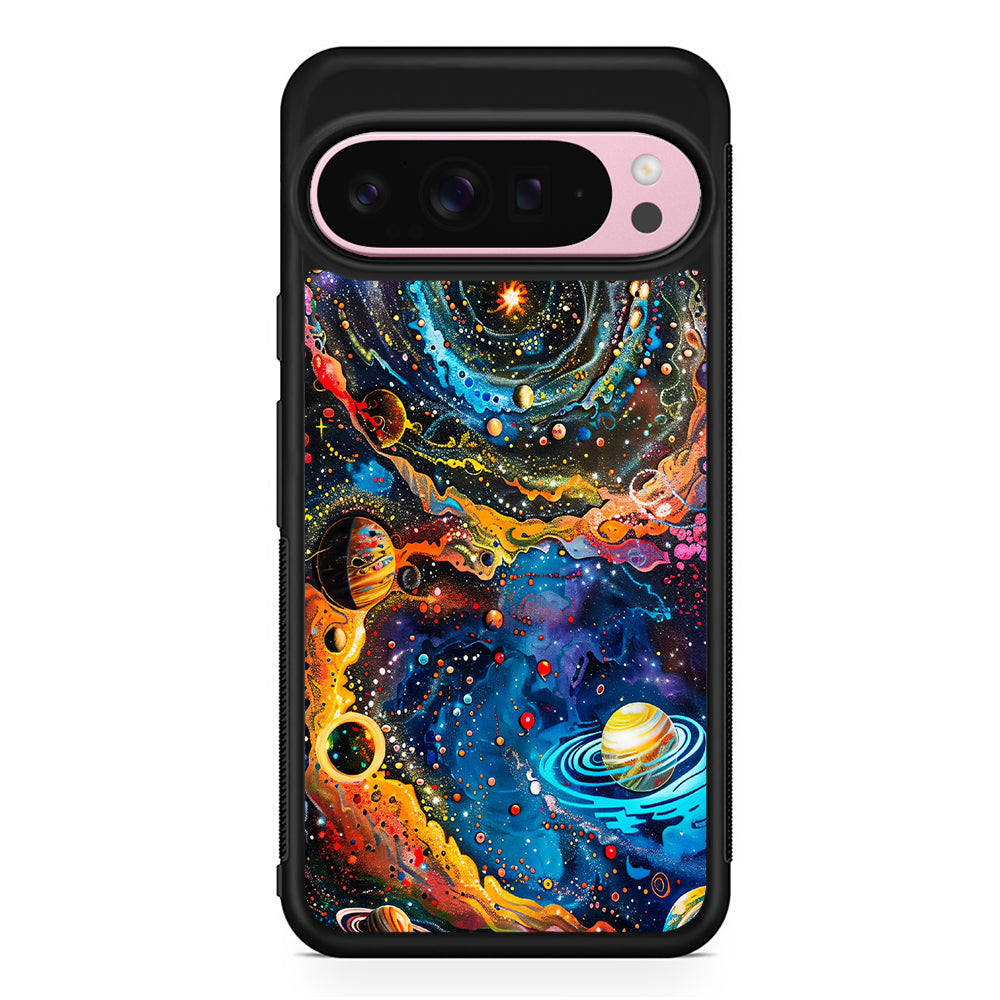 Colorful Galaxy Many Planets Google Pixel 9 Pro XL Case | Protective Cover