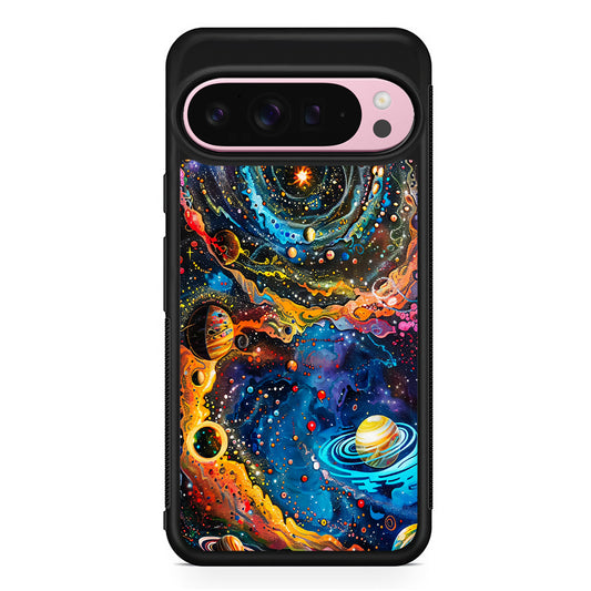 Colorful Galaxy Many Planets Google Pixel 9 Pro XL Case | Protective Cover