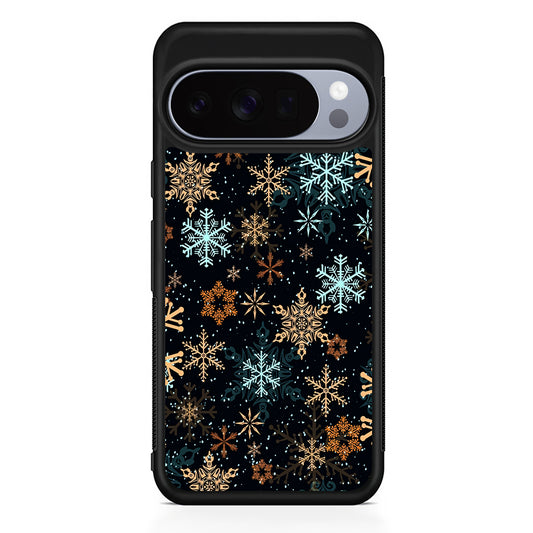Snowflakes Winter Google Pixel 10 Pro Case | Slim Google Pixel 10 Pro Rubber Case