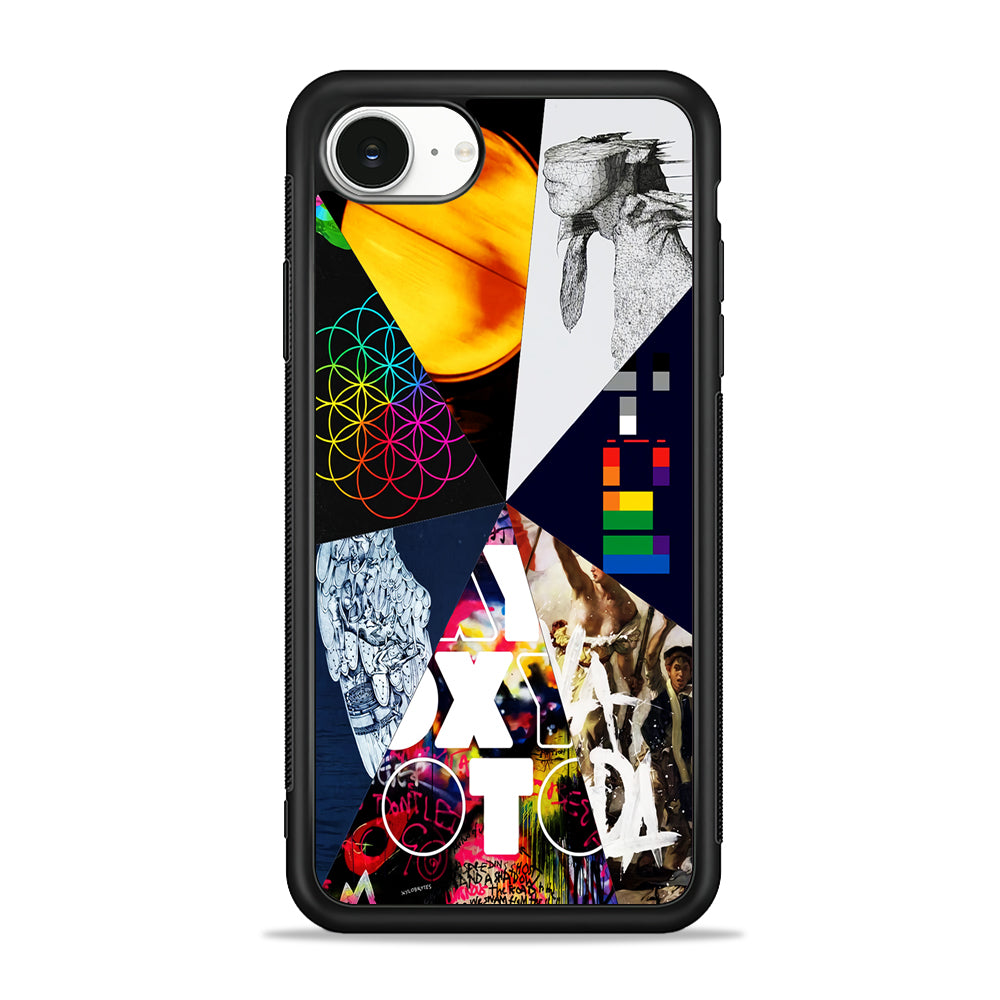 Coldplay Album Cover Collage iPhone 16e Case | Protective Phone Cover