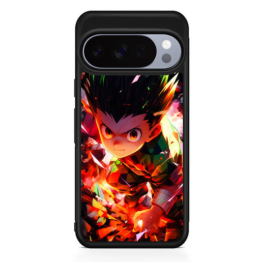 Hunter x Hunter Gon Freecss in Action Google Pixel 10 Pro Case | Slim Google Pixel 10 Pro Rubber Case