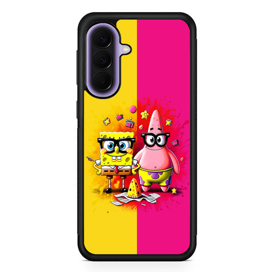 Spongebob and Patrick Yellow Pink Samsung Galaxy A57 Case | Slim Samsung Galaxy A57 Rubber Case