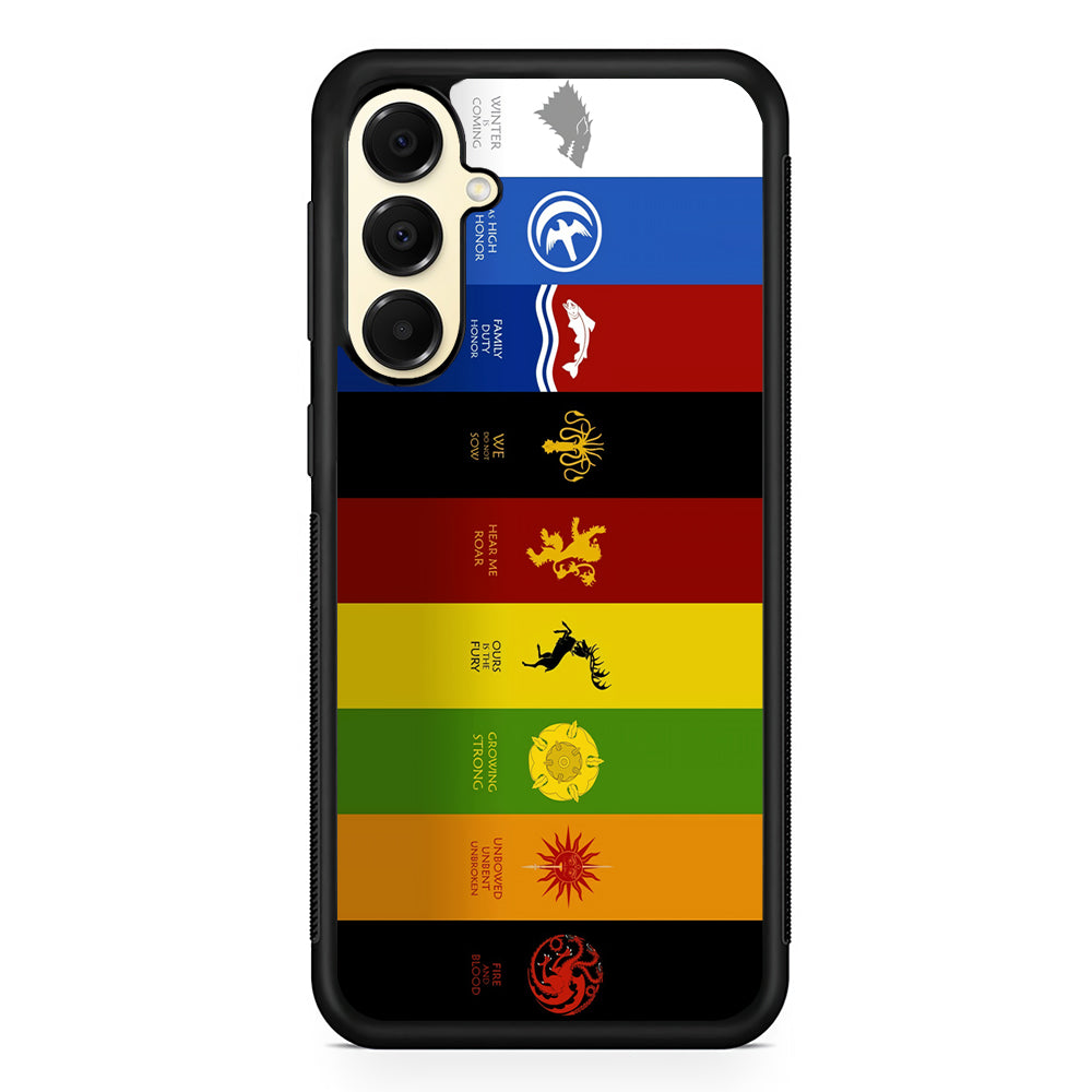 Game Of Thrones Flag Slogan Samsung Galaxy A16 Case | Slim Rubber Samsung Galaxy A16 Case