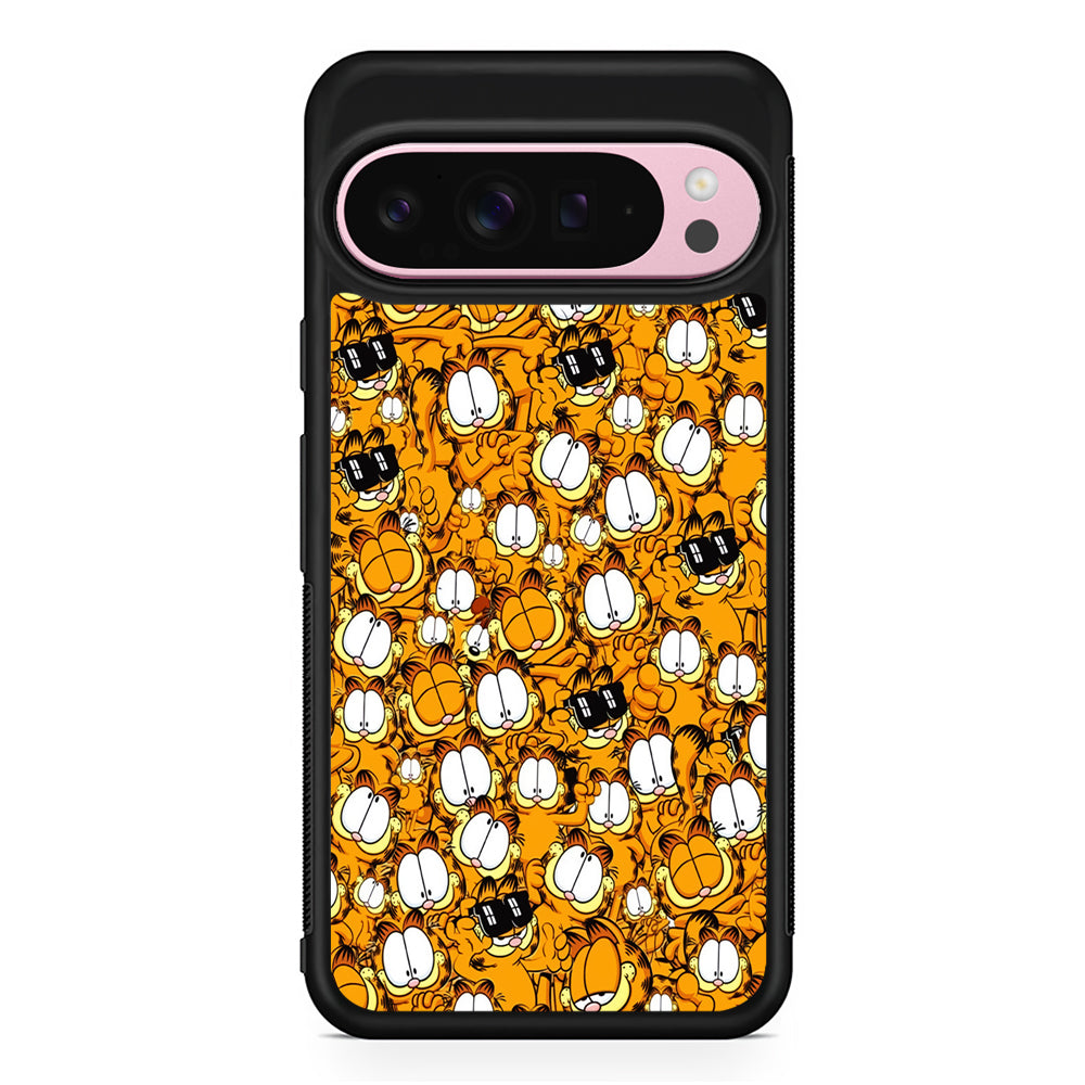 Garfield Cartoon Collage Google Pixel 9 Pro XL Case | Protective Cover