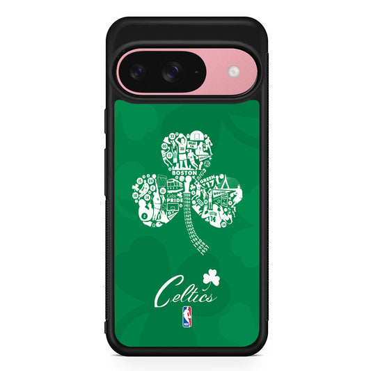 NBA Boston Celtics Logo Google Pixel 9 Case | Google Pixel 9 Protective Rubber Case