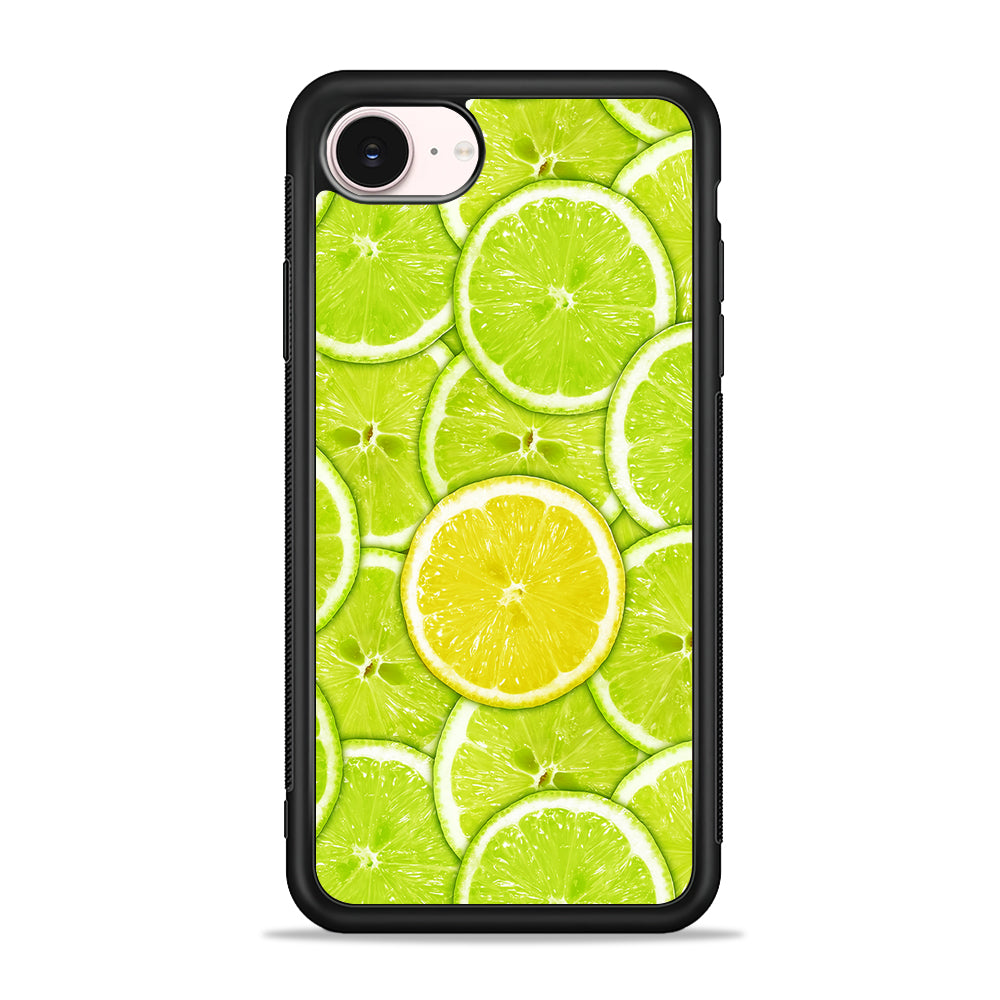 Lime Slice Citrus Fruit iPhone 17e Case - Silicone Case