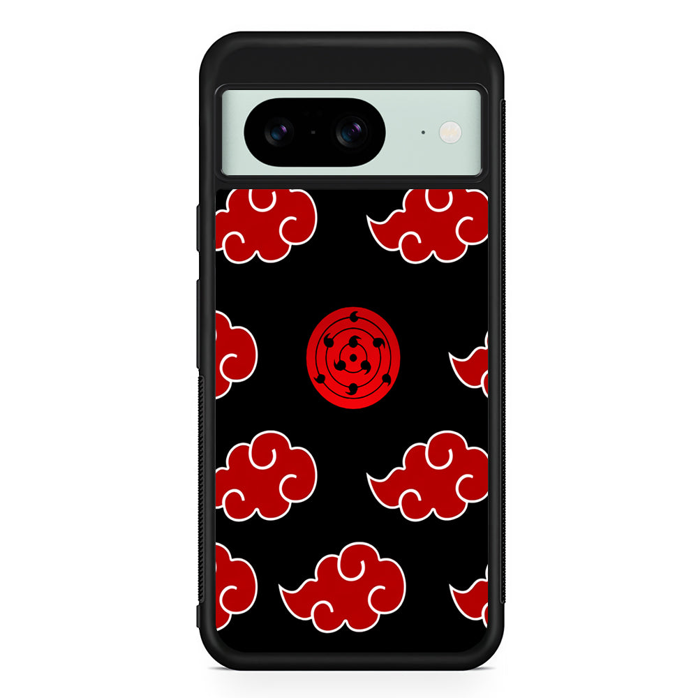 Sharingan and Akatsuki Naruto Google Pixel 8 Case | Durable Protective Cover for Google Pixel 8
