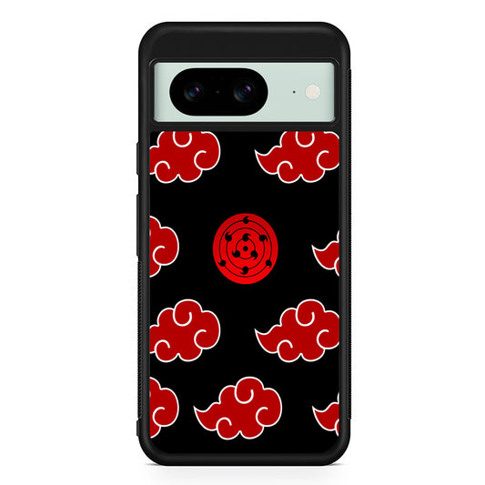 Sharingan and Akatsuki Naruto Google Pixel 8 Case | Durable Protective Cover for Google Pixel 8