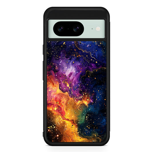 Sparkling Vibrant Abstract Fluid Google Pixel 8 Case | Durable Protective Cover for Google Pixel 8