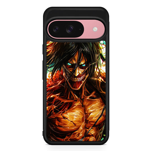 Attack on Titan Eren's Form Google Pixel 9 Case | Google Pixel 9 Protective Rubber Case