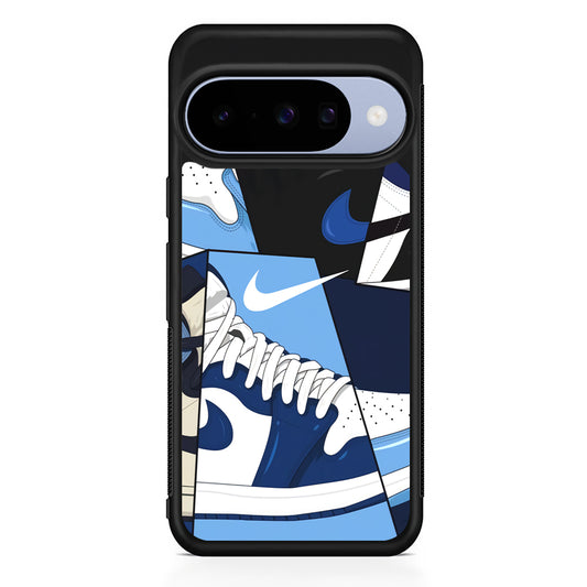 Nike Shoes Sea Color Google Pixel 10 Case | Google Pixel 10 Rubber Protective Case