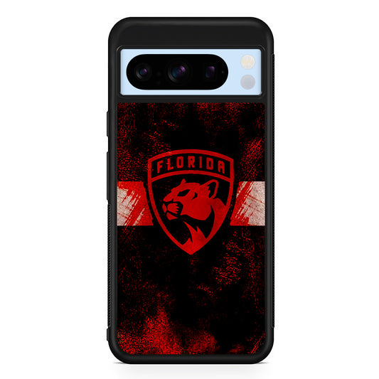 NHL Florida Panthers Abstract Google Pixel 8 Pro Case | Slim Rubber Case for Google Pixel 8 Pro