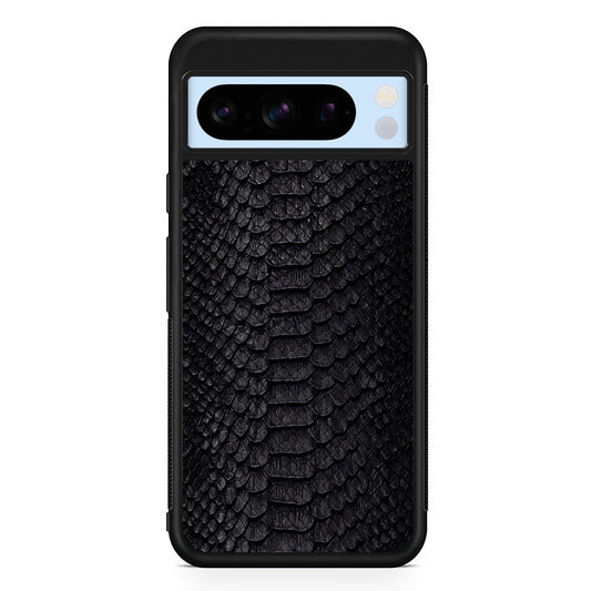 Black Snake Skin Pattern Google Pixel 8 Pro Case | Slim Rubber Case for Google Pixel 8 Pro