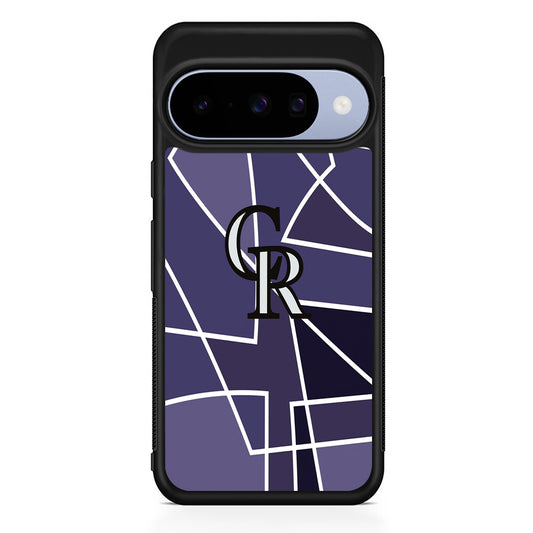 MLB Colorado Rockies Logo Google Pixel 10 Case | Google Pixel 10 Rubber Protective Case