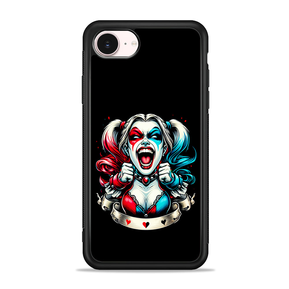 Harley Quinn Scream iPhone 17e Case - Silicone Case