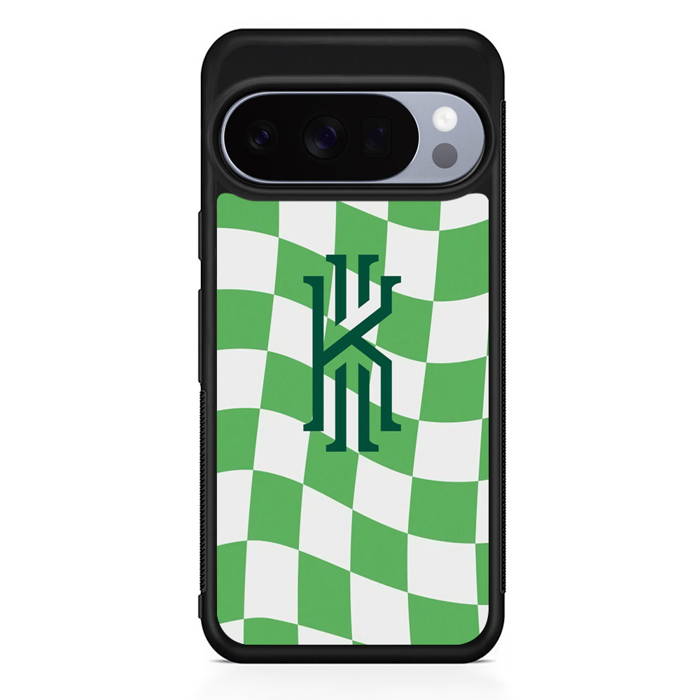 Kyrie Irving Green Flag Google Pixel 10 Pro Case | Slim Google Pixel 10 Pro Rubber Case