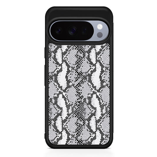 White Snake Skin Pattern Google Pixel 10 Pro Case | Slim Google Pixel 10 Pro Rubber Case