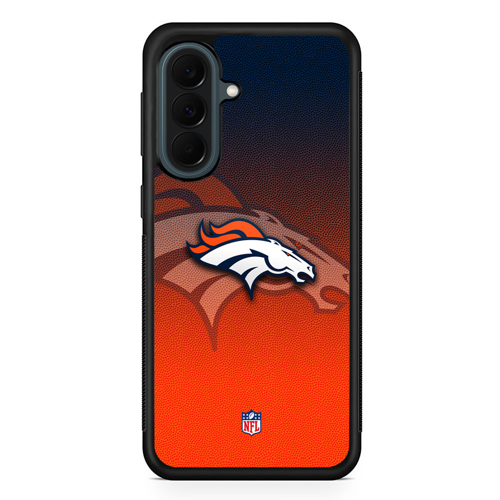 NFL Denver Broncos Gradation Color Samsung Galaxy A37 Case | Samsung Galaxy A37 Rubber Phone Case