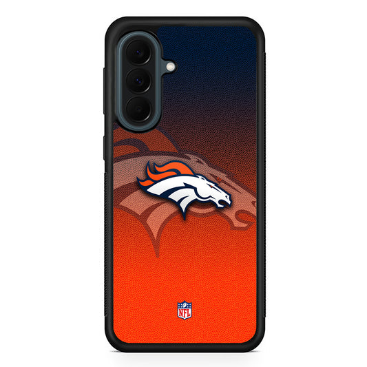 NFL Denver Broncos Gradation Color Samsung Galaxy A37 Case | Samsung Galaxy A37 Rubber Phone Case