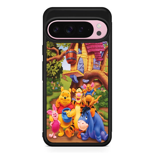 Winnie The Pooh Family Character Google Pixel 9 Pro XL Case | Protective Cover