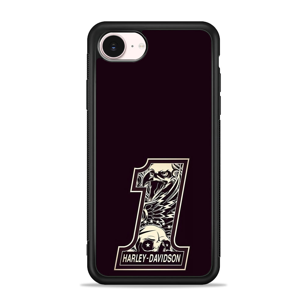 Harley Davidson Number Dark Purple iPhone 17e Case - Silicone Case