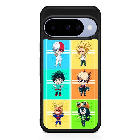 My Hero Academia Characters Chibi Google Pixel 10 Case | Google Pixel 10 Rubber Protective Case