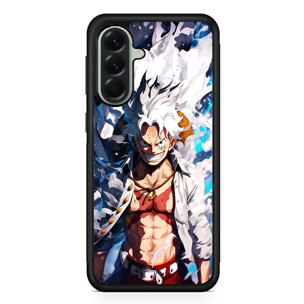 One Piece Luffy Sun God Nika Samsung Galaxy A56 Case | Samsung Galaxy A56 Protective Rubber Case