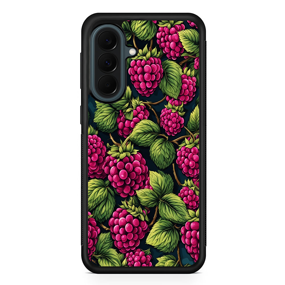 Raspberry Fresh Tropical Fruit Samsung Galaxy A37 Case | Samsung Galaxy A37 Rubber Phone Case