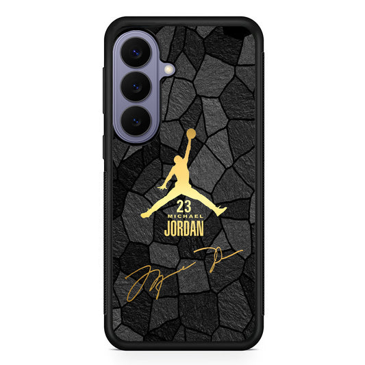 Air Jordan Golden Silhouette Samsung Galaxy S26 Case | Slim Protective Rubber Case for Samsung S26