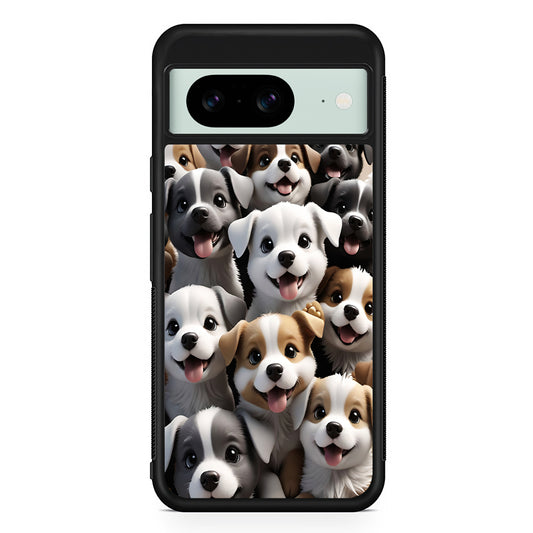 A Group of Cute Puppies Dog Google Pixel 8 Case | Durable Protective Cover for Google Pixel 8