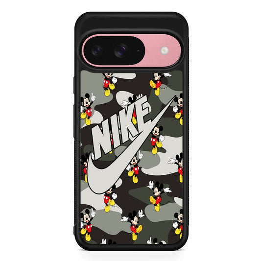 Nike Mickey Camo Google Pixel 9 Case | Durable Google Pixel 9 Cover