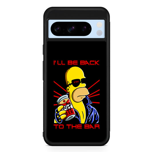 Homer Simpson with Duff Beer Google Pixel 8 Pro Case | Slim Rubber Case for Google Pixel 8 Pro