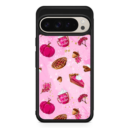 Thanksgiving Pink Aesthetic Google Pixel 9 Pro Case | Slim Protective Cover
