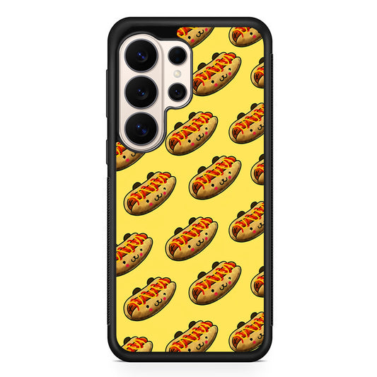 Fast Food Hot Dog Pattern Samsung Galaxy S26 Ultra Case | Slim Protective Case for Samsung Galaxy S26 Ultra