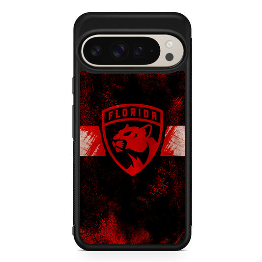 NHL Florida Panthers Abstract Google Pixel 9 Pro Case | Slim Protective Cover