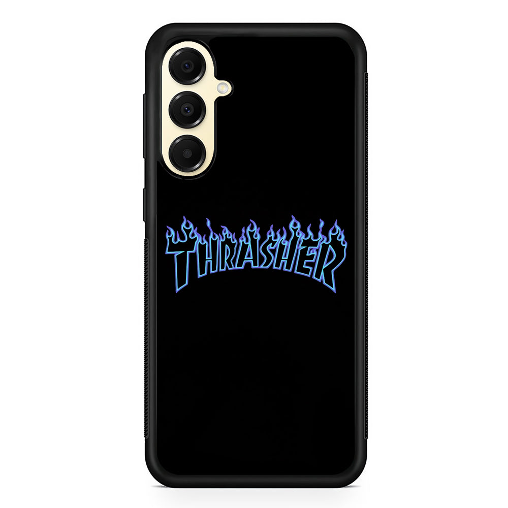 Thrasher Blue Flame Samsung Galaxy A16 Case | Custom Protective Samsung Galaxy A16 Case