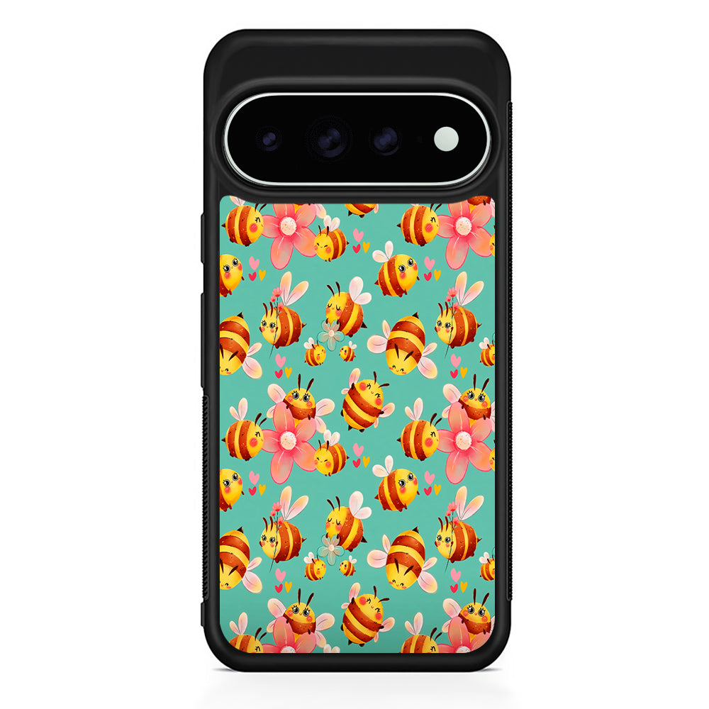 Cute Cartoon Honey Bees Google Pixel 11 Pro XL Case - Custom Design Protective Case