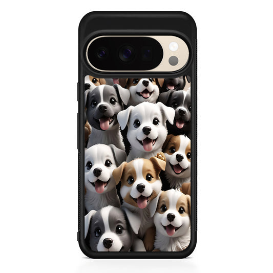 A Group of Cute Puppies Dog Google Pixel 10 Pro XL Case | Slim Google Pixel 10 Pro XL Protective Case