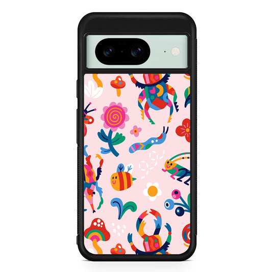 Bug Cartoon Aesthetic Google Pixel 8 Case | Durable Protective Cover for Google Pixel 8