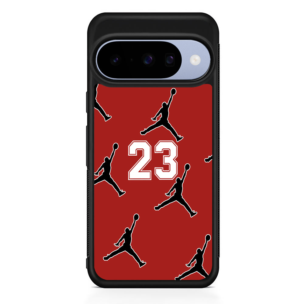 Air Jordan Red Scarlet Google Pixel 10 Case | Google Pixel 10 Rubber Protective Case